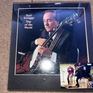 Earl Scruggs Top of The World signed vinyl record